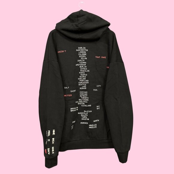 NIN Nine Inch Nails Peel It Back Tour Rock Band Oversized Hoodie XXL - Picture 3 of 4